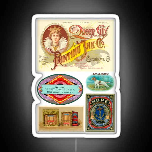 Vintage Labels Pack 2 RGB Neon Sign