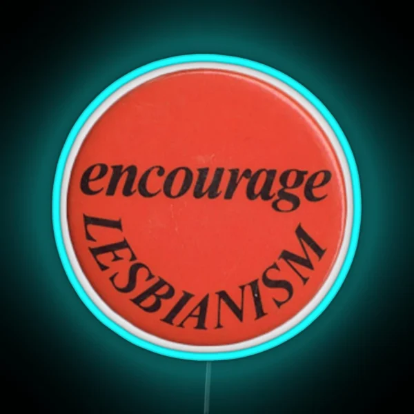 Vintage Lesbian Art RGB Neon Sign