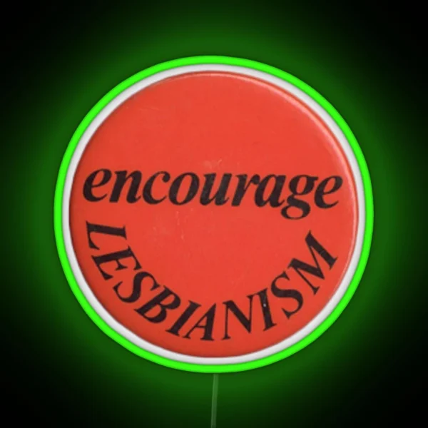 Vintage Lesbian Art RGB Neon Sign