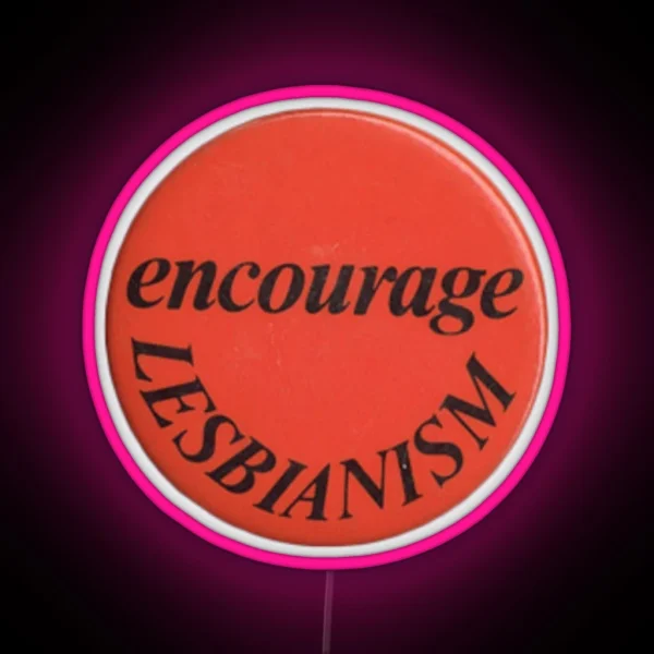 Vintage Lesbian Art RGB Neon Sign