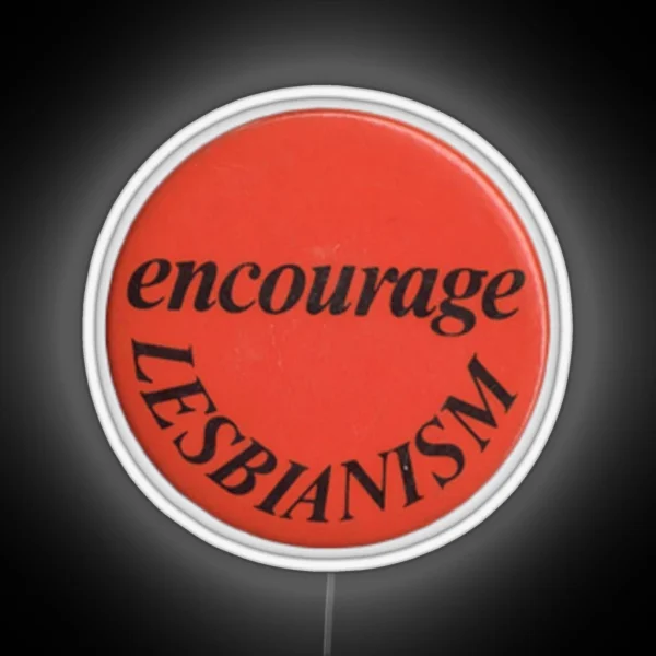 Vintage Lesbian Art RGB Neon Sign