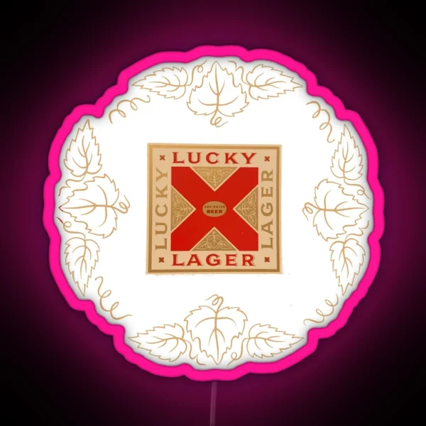 Vintage Lucky Lager General Brewing Co San Francisco RGB Neon Sign