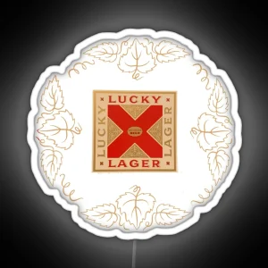 Vintage Lucky Lager General Brewing Co San Francisco California RGB Neon Sign