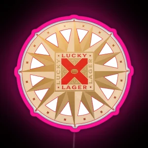 Vintage Lucky Lager General Brewing Co San Francisco California RGB Neon Sign