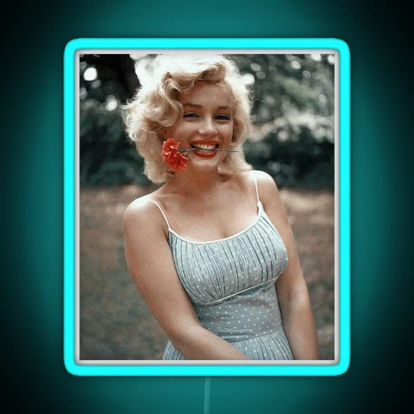Vintage Marilyn Monroe Photography RGB Neon Sign