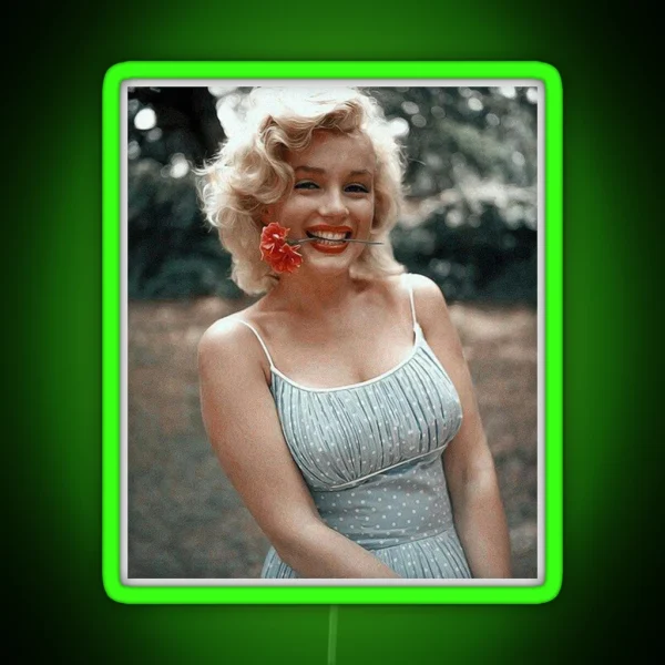 Vintage Marilyn Monroe Photography RGB Neon Sign