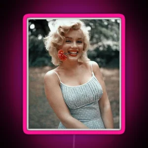 Vintage Marilyn Monroe Photography RGB Neon Sign