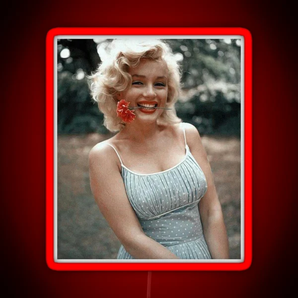 Vintage Marilyn Monroe Photography RGB Neon Sign