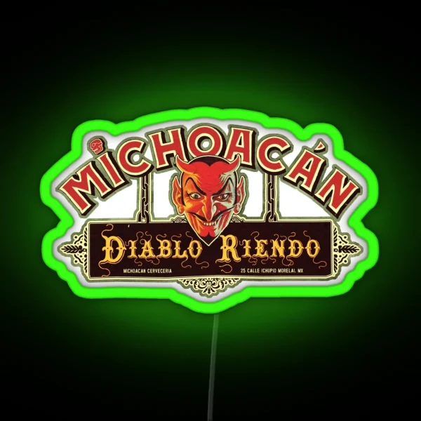 Vintage Michoacan Beer RGB Neon Sign