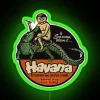 Vibrant Retro Tropical Diver Monkey Neon Sign Artwork Decoration Accent