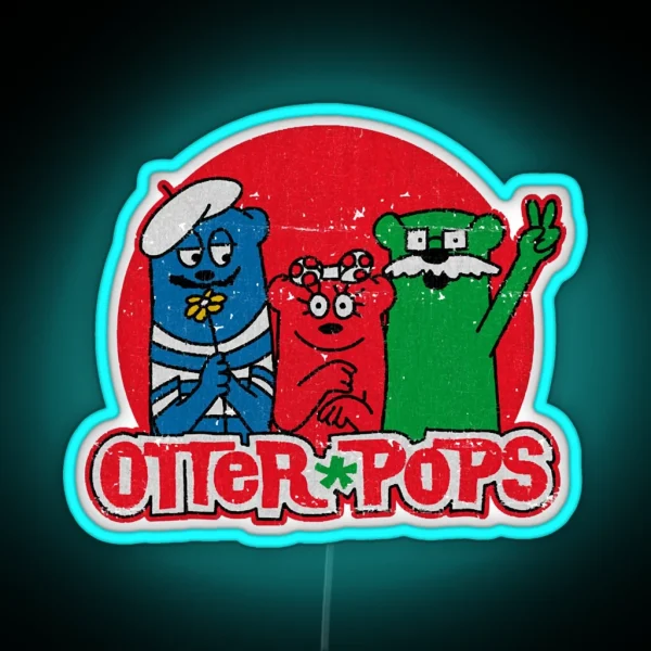 Vintage Otter Pops RGB Neon Sign