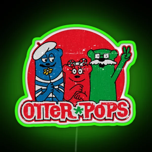 Vintage Otter Pops RGB Neon Sign