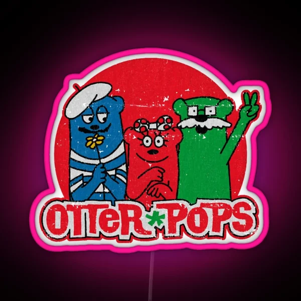 Vintage Otter Pops RGB Neon Sign