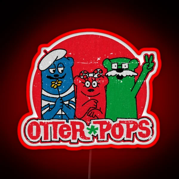 Vintage Otter Pops RGB Neon Sign