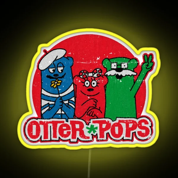 Vintage Otter Pops RGB Neon Sign