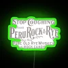 Vintage Peru Inspired Whiskey Bar Neon Sign with Rock Candy Accents