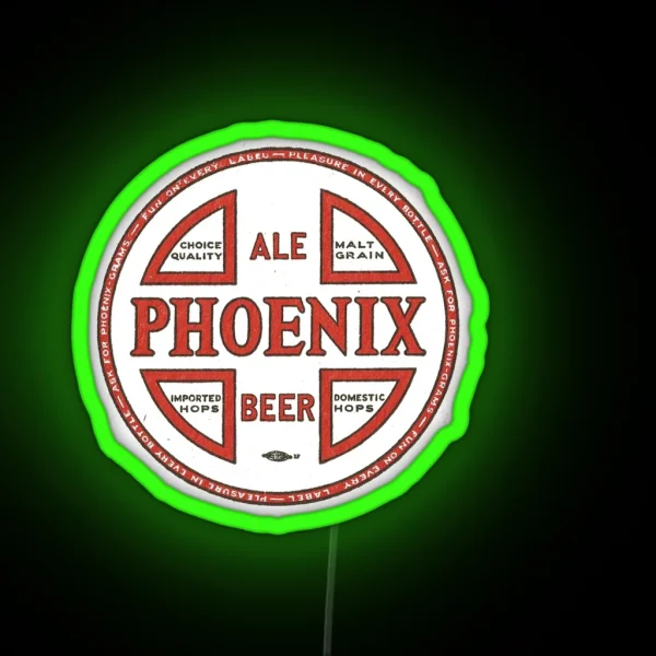 Vintage Phoenix Ale And Beer Buffalo New York RGB Neon Sign