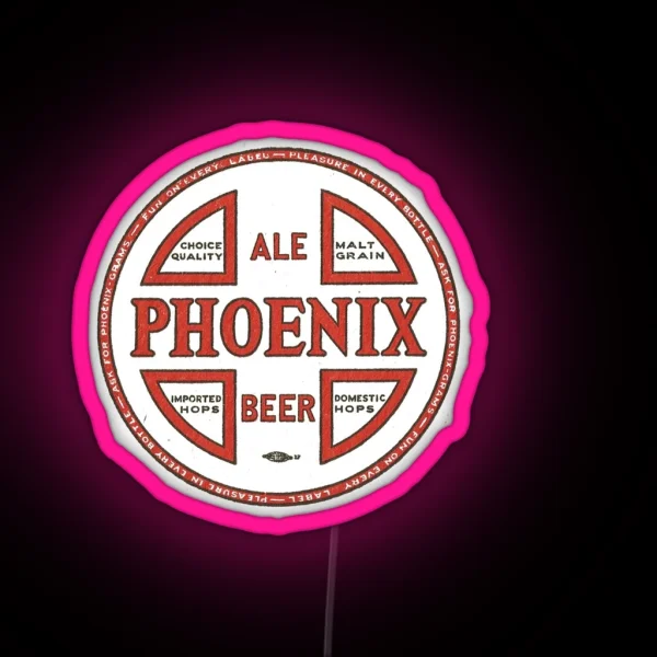 Vintage Phoenix Ale And Beer Buffalo New York RGB Neon Sign