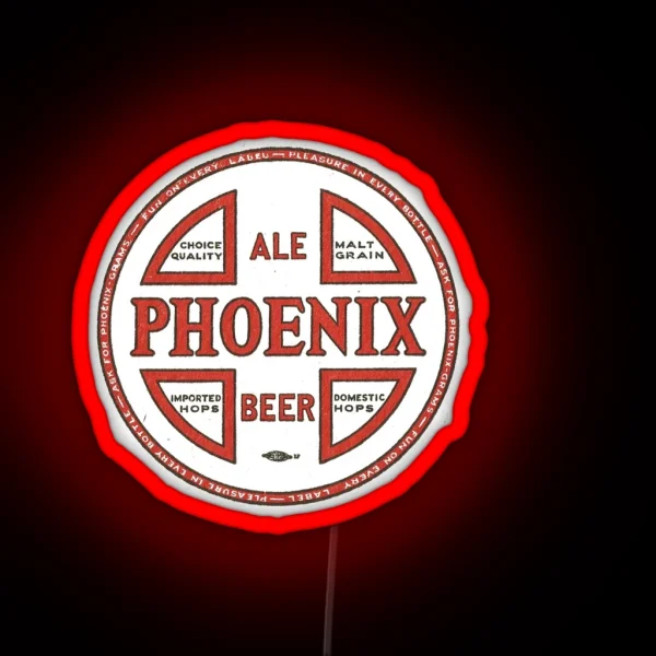 Vintage Phoenix Ale And Beer Buffalo New York RGB Neon Sign