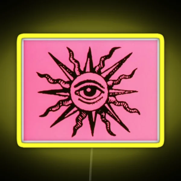 Vintage Pink Sun RGB Neon Sign