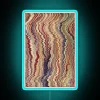 Vintage psychedelic abstract art colorful glowing neon LED display sign.