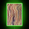 Vintage psychedelic abstract art RGB color LED neon wall decor