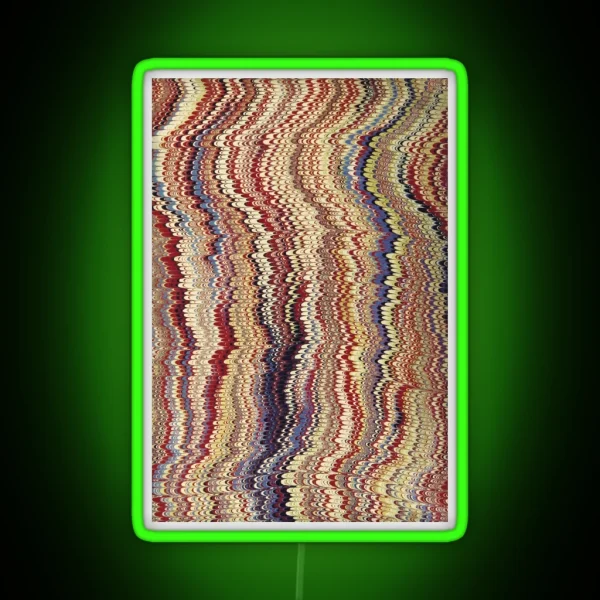 Vintage Psychedelic Abstract Art RGB Neon Sign