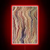Vibrant Retro Neon Lightbox Featuring Vibrant Abstract Psychedelic Artwork Pattern