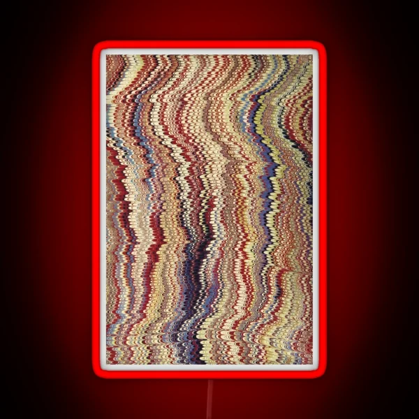 Vintage Psychedelic Abstract Art RGB Neon Sign