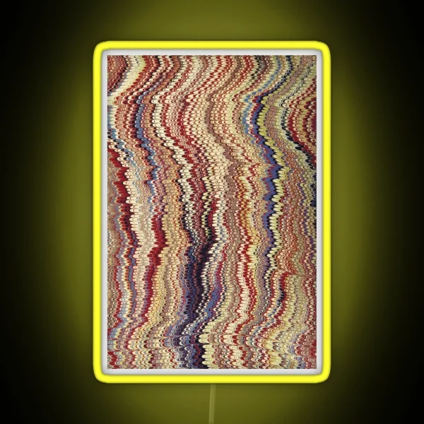 Vintage Psychedelic Abstract Art RGB Neon Sign