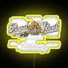 Authentic retro LED lighting for vintage brewery branding and decor.