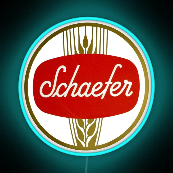Vintage Schaefer Beer Fandm Schaefer Brewing Co New RGB Neon Sign