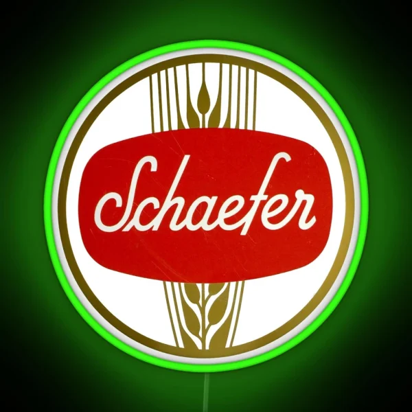Vintage Schaefer Beer Fandm Schaefer Brewing Co New RGB Neon Sign