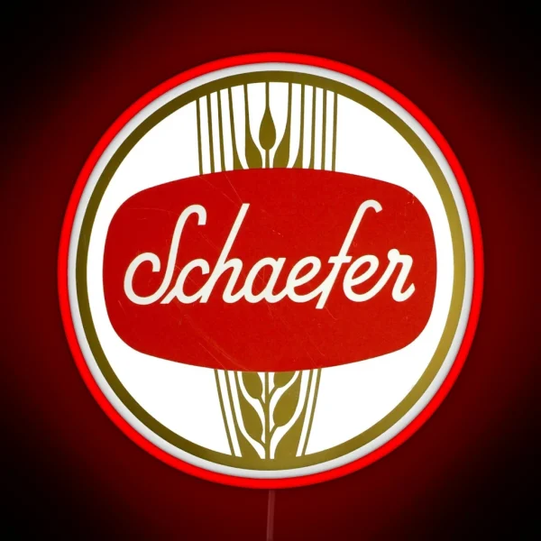 Vintage Schaefer Beer Fandm Schaefer Brewing Co New RGB Neon Sign
