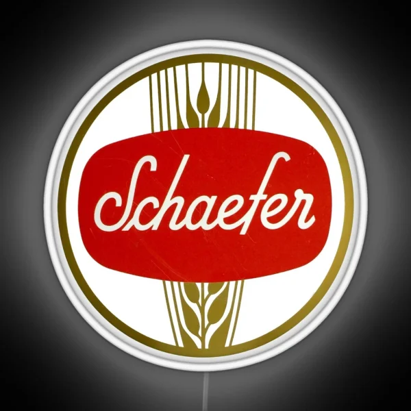Vintage Schaefer Beer Fandm Schaefer Brewing Co New RGB Neon Sign