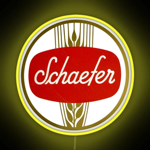 Vintage Schaefer Beer Fandm Schaefer Brewing Co New RGB Neon Sign