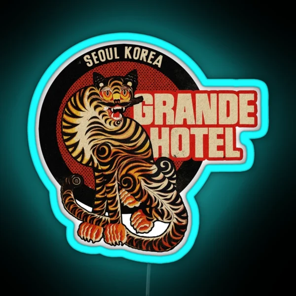 Vintage Seoul Korea Hotel RGB Neon Sign