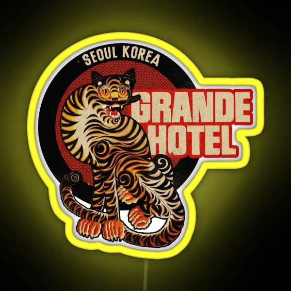 Vintage Seoul Korea Hotel RGB Neon Sign