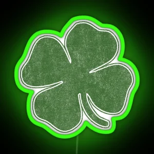 Vintage Shamrock RGB Neon Sign