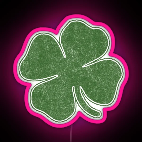 Vintage Shamrock RGB Neon Sign