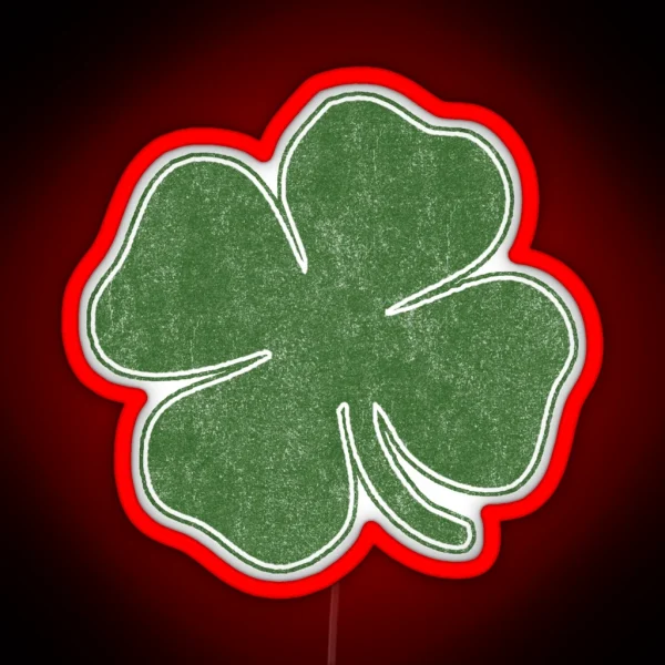Vintage Shamrock RGB Neon Sign