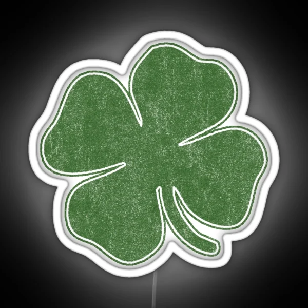 Vintage Shamrock RGB Neon Sign