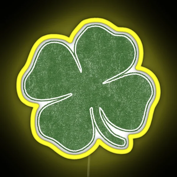 Vintage Shamrock RGB Neon Sign