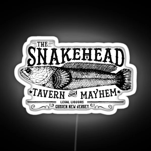 Vintage Snakehead Bar RGB Neon Sign