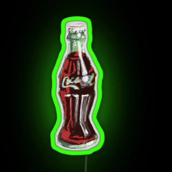 Vintage Soda Bottle RGB Neon Sign