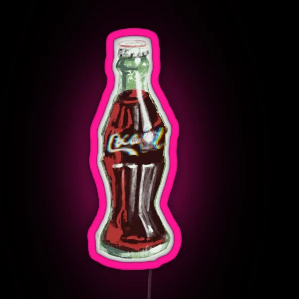 Vintage Soda Bottle RGB Neon Sign