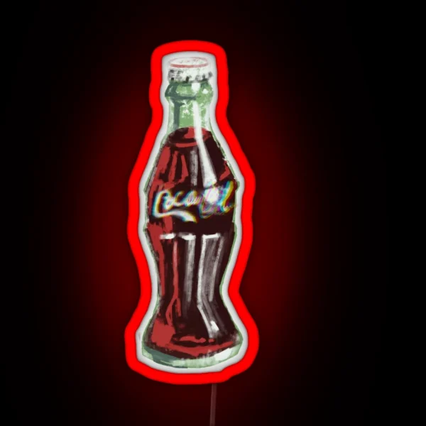 Vintage Soda Bottle RGB Neon Sign