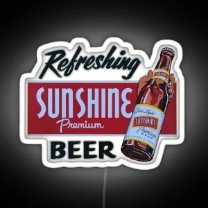 Vintage Sunshine Premium Refreshing Beer Sunshine Brewing Co Reading PA RGB Neon Sign