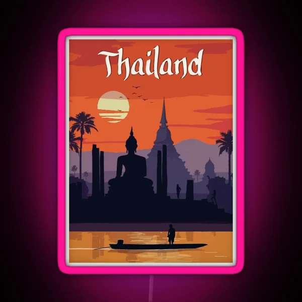 Vintage Thailand Travel RGB Neon Sign