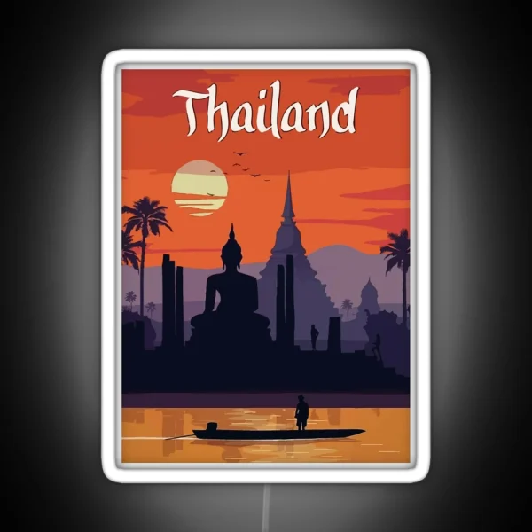 Vintage Thailand Travel RGB Neon Sign